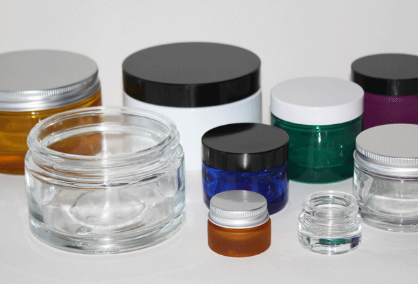 Glass Cosmetic Jars